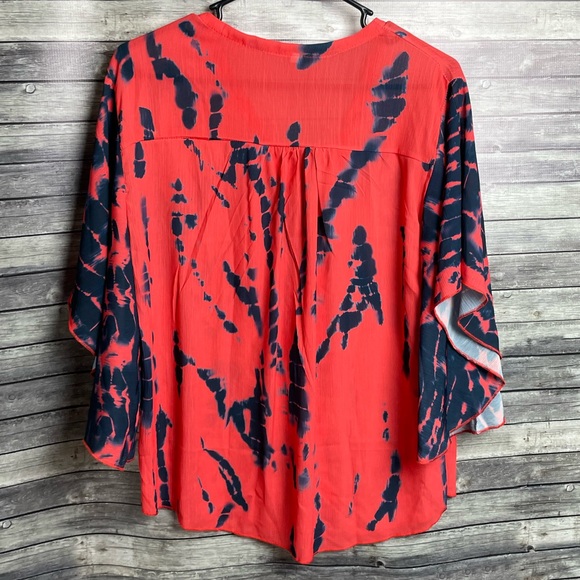 Woman’s Red Button Down - Picture 3 of 3